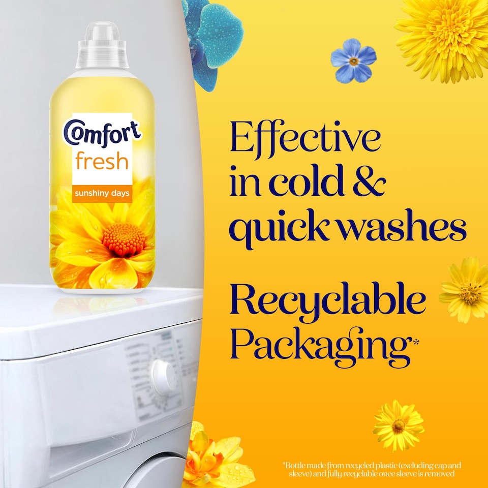 image 1 of Comfort Sunshiny Fabric Conditioner 48 Washes 1440Ml