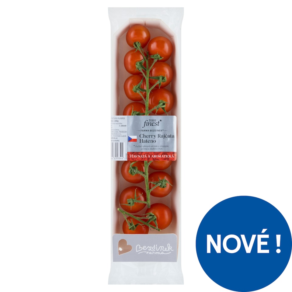 Tesco Finest Cherry rajčata hateno 200g