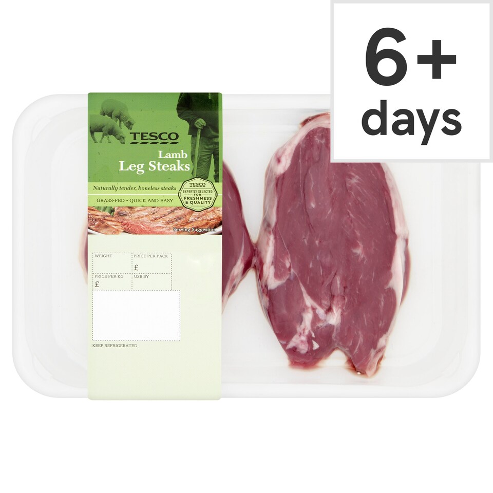 Tesco Lamb Leg Steaks 300G