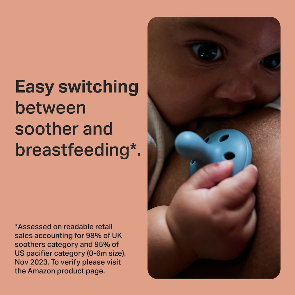 image 1 of TOMMEE TIPPEE 2X BREAST-LIKE SOOTHERS 6-18M