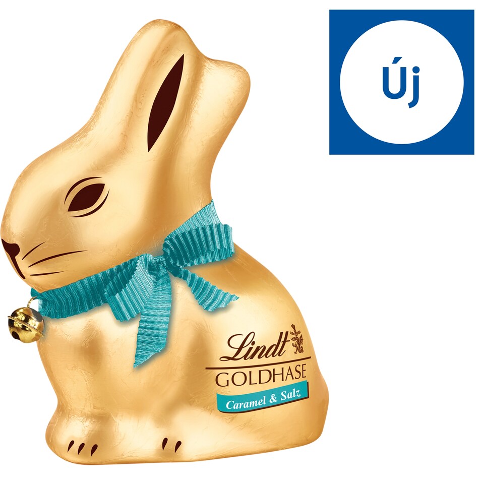 Lindt Gold Bunny tejcsokoládé figura sós karamella darabokkal 100 g