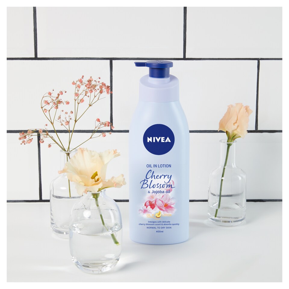 image 1 of Nivea Body Cherry & Jojo Oil 400Ml