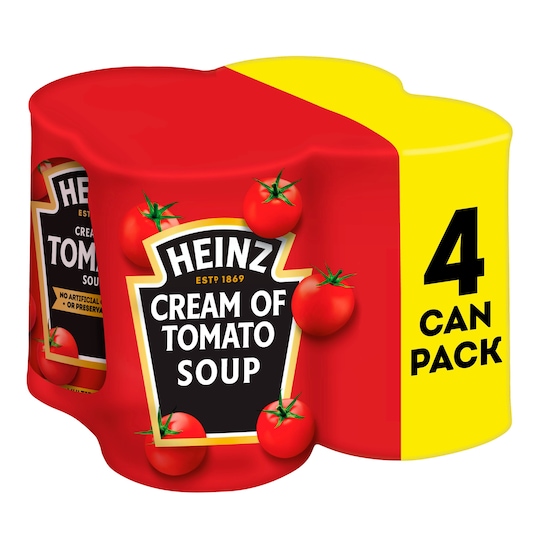 Heinz Cream Of Tomato Soup 4 X 400G Tesco Groceries