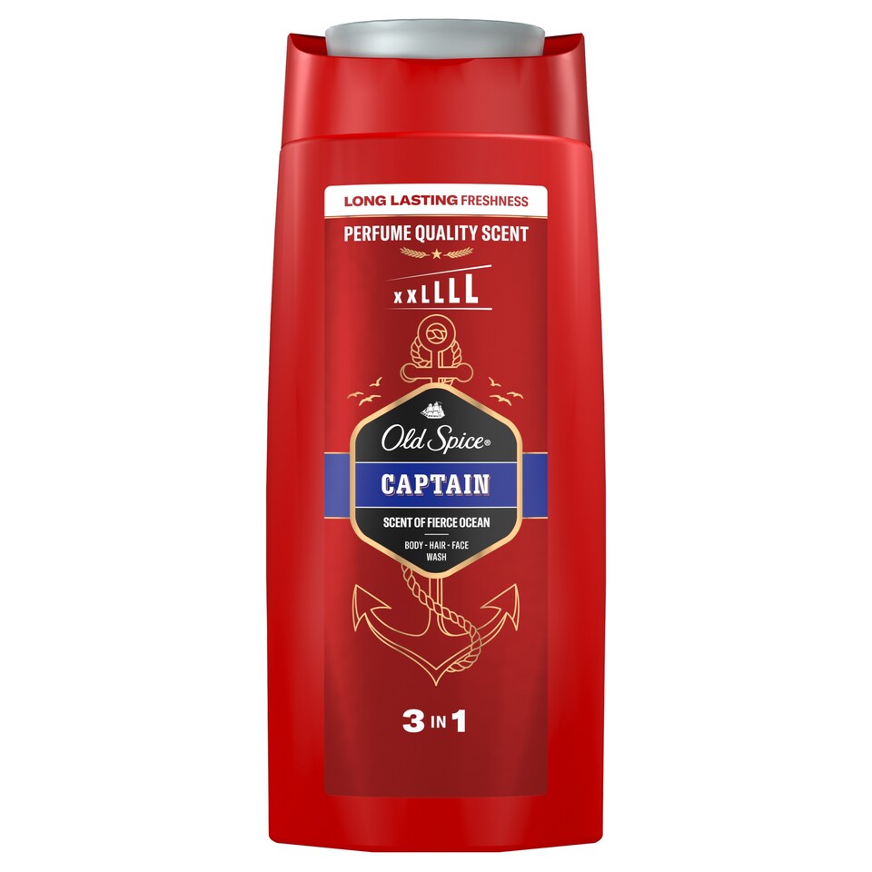 obrázok 1 z Old Spice Captain 3 V 1 Sprchový Gél A Šampón Pre Mužov 675ml