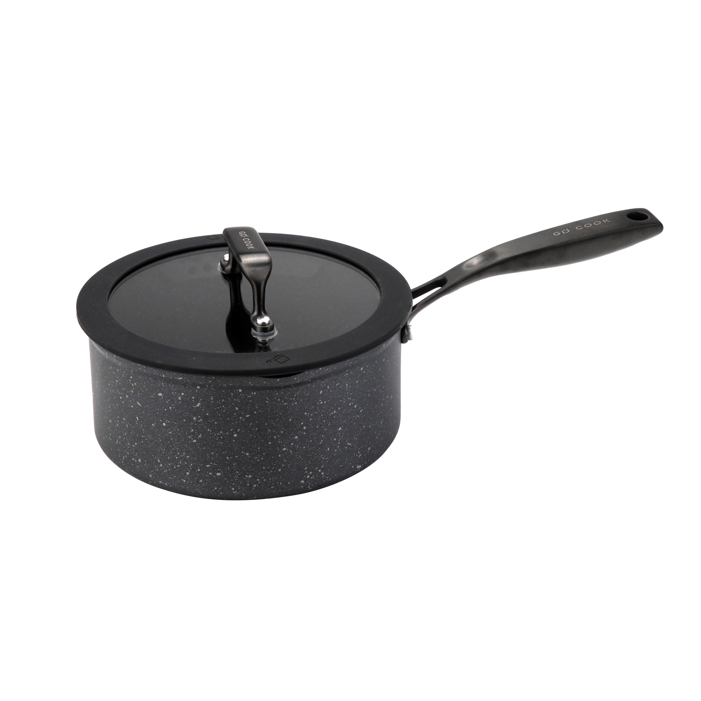 Go Cook Black Oven Safe Saucepan 18cm