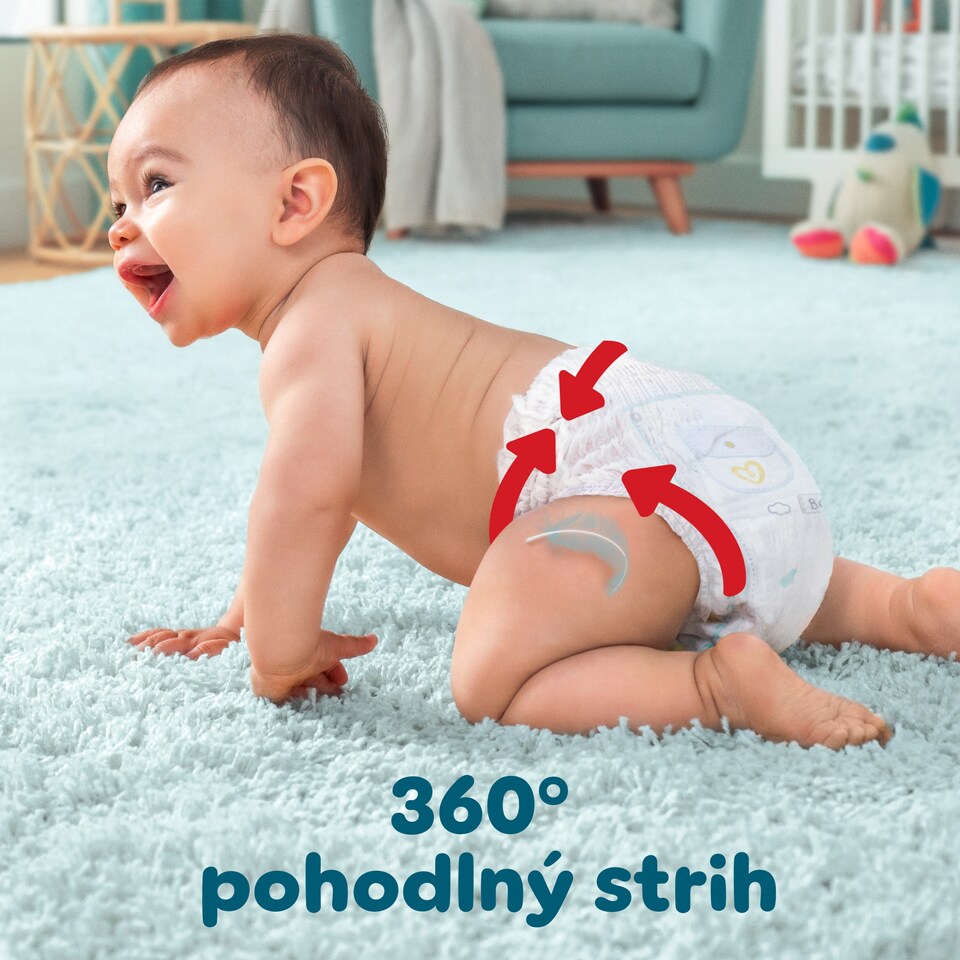 obrázok 1 z Pampers Premium Care plienkové nohavičky veľkosť 5, 52 plienok, 11kg-17kg