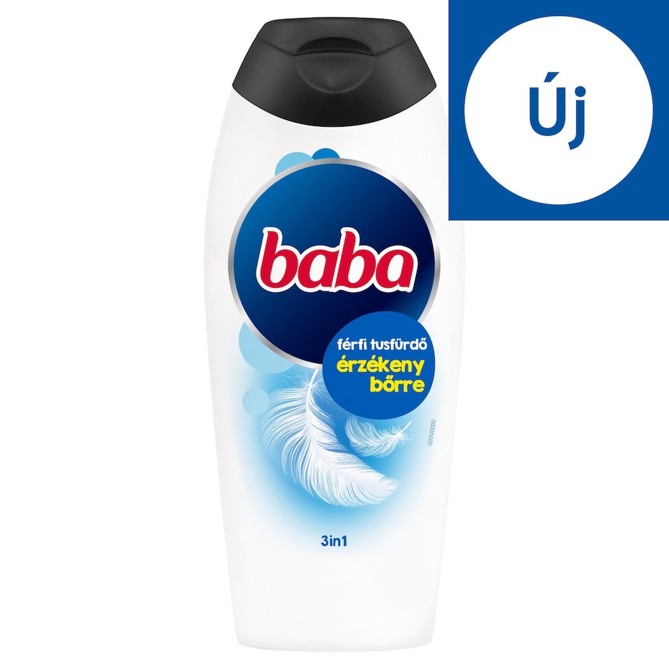 Baba 3in1 férfi tusfürdő érzékeny bőrre 400 ml