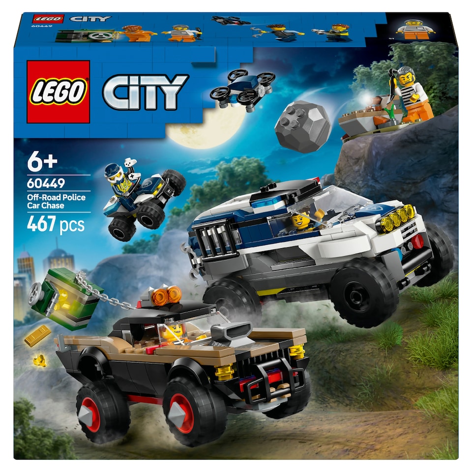 image 1 of LEGO City 60449 Off-Road Police Car Chase