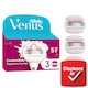 image 1 of Gillette Venus Pro ComfortGlide Sugarberry Scented Women’s Blades, 3 Refill Cartridges