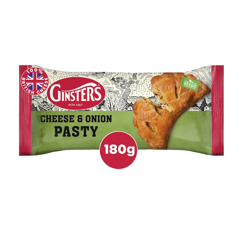 image 1 of Ginsters Cheese & Onion Pasty 180G