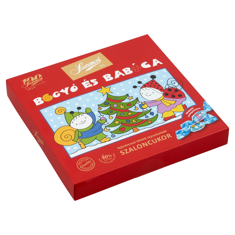 Szerencsi Bogyó es Babóca tejkrémmel töltött tejcsokoládé szaloncukor 250 g
