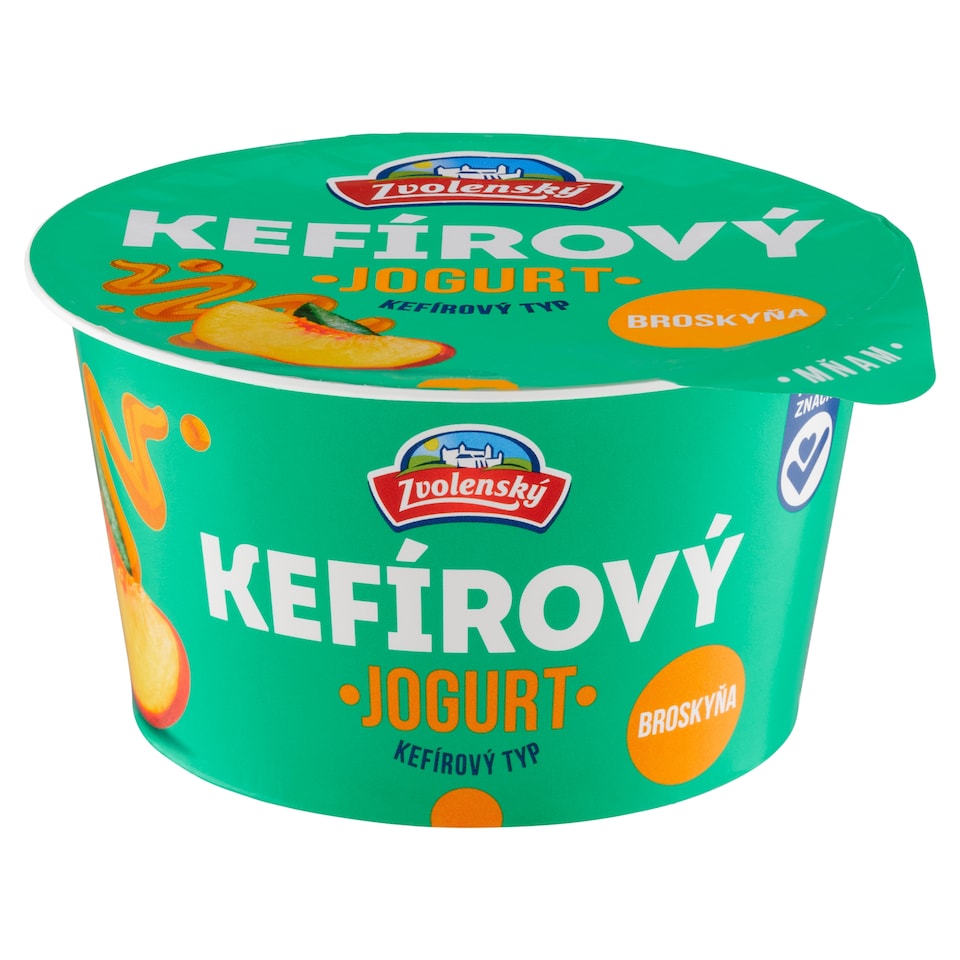 image 1 of Zvolenský Kefir Type Yogurt Peach 150 g