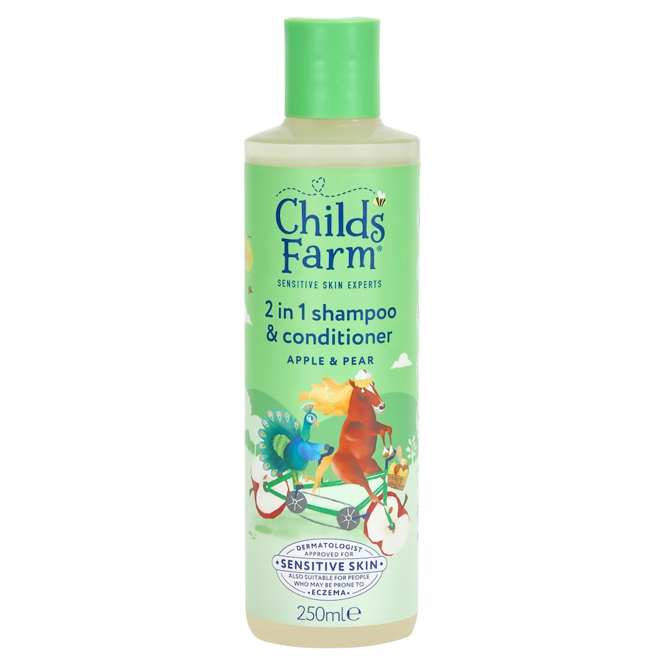 image 1 of Childs Farm 2 in1 Shampoo & Conditioner Apple & Pear 250ml
