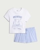 image 4 of Disney Lady and the Tramp 2-Piece Pure Cotton Pyjama Shorts Set in Multi Blue
