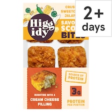 Higgidy Crushed Sweetcorn & Jalapeño Savoury Scone Bites 130g