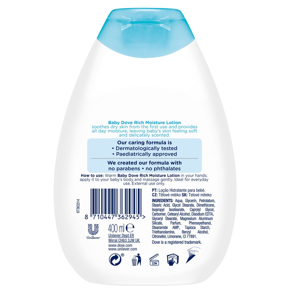 image 1 of Baby Dove Rich Moisture Lotion 400Ml