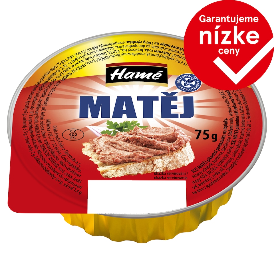 Hamé Matej pikantná nátierka na hrianky 75 g