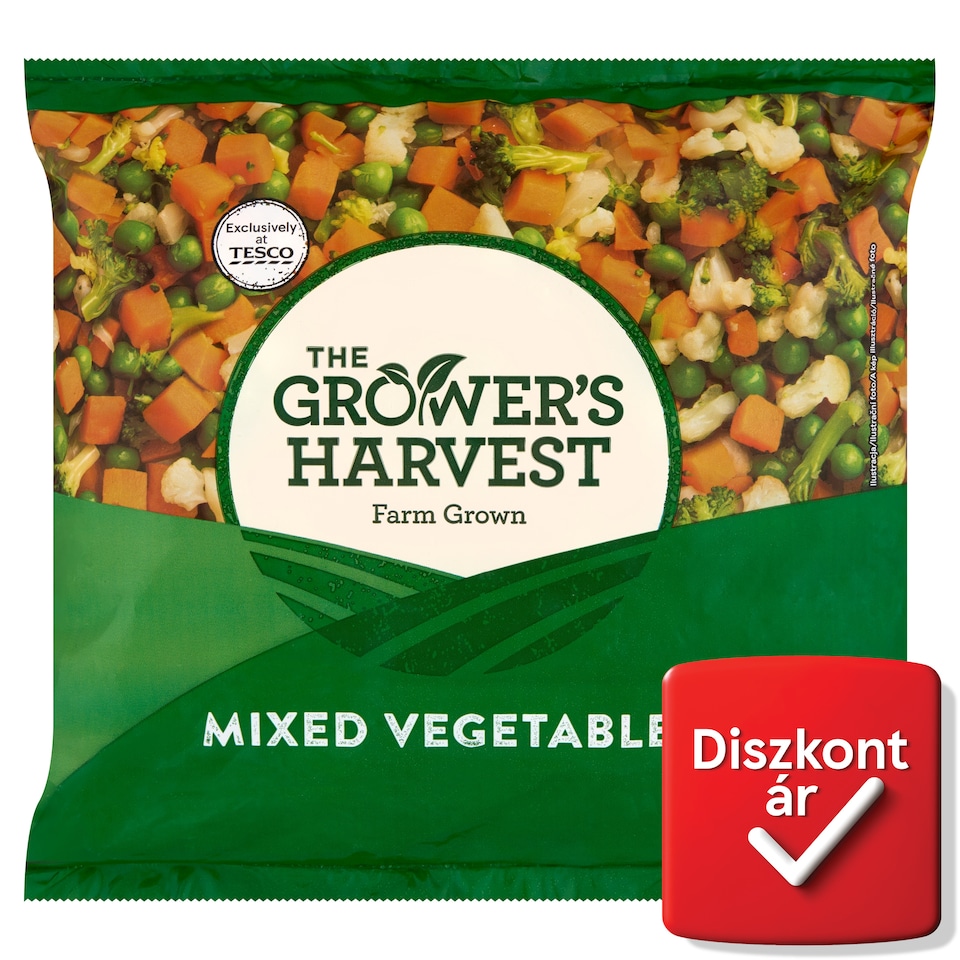 The Grower's Harvest gyorsfagyasztott brokkolis és karfiolos zöldségkeverék 750 g