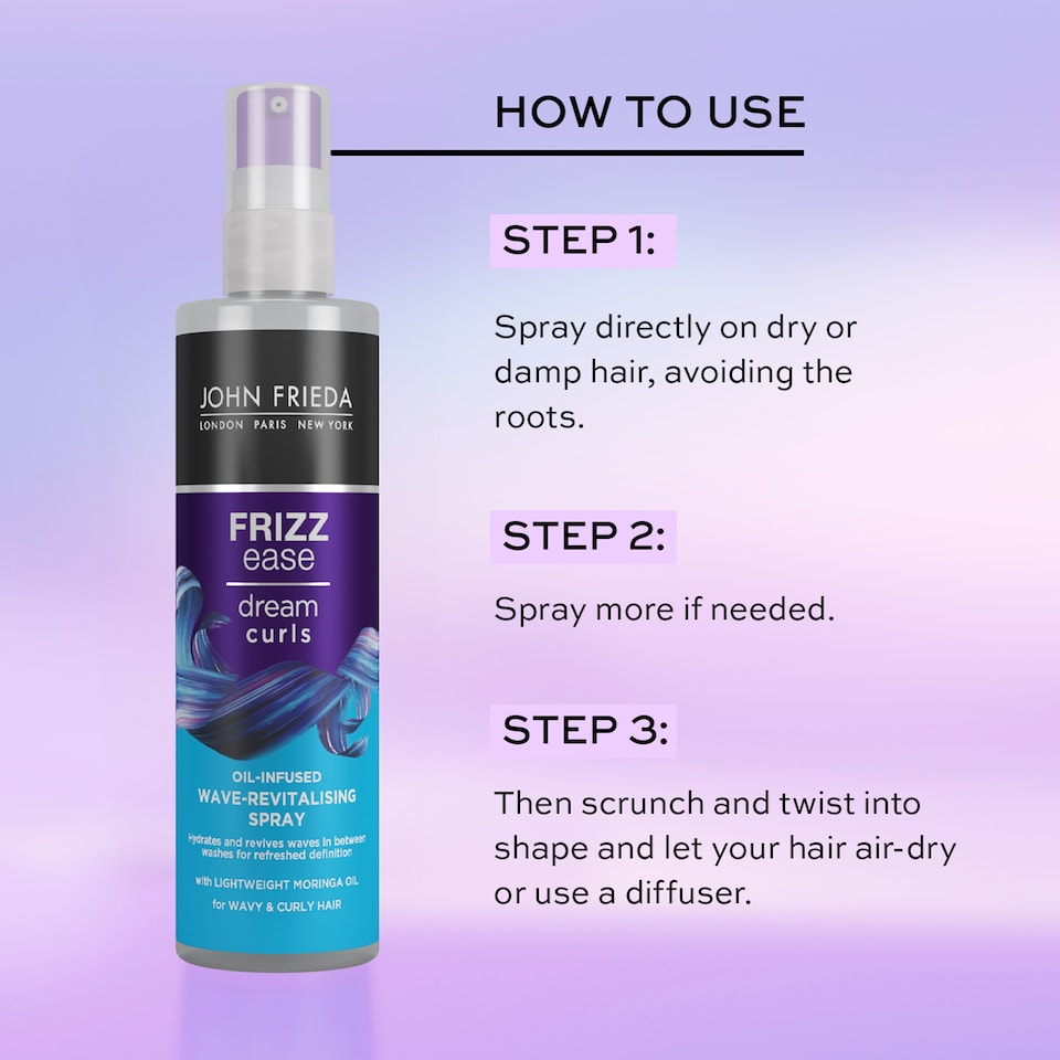 image 1 of John Frieda Frizz Ease Dream Curl Wave-Revitalising Spray 150ml