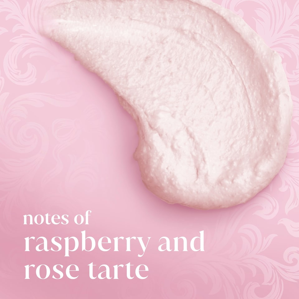 image 1 of Dove Limited Edition Bridgerton Rapsberry Rendevous Body Scrub Exfoliant 225ml