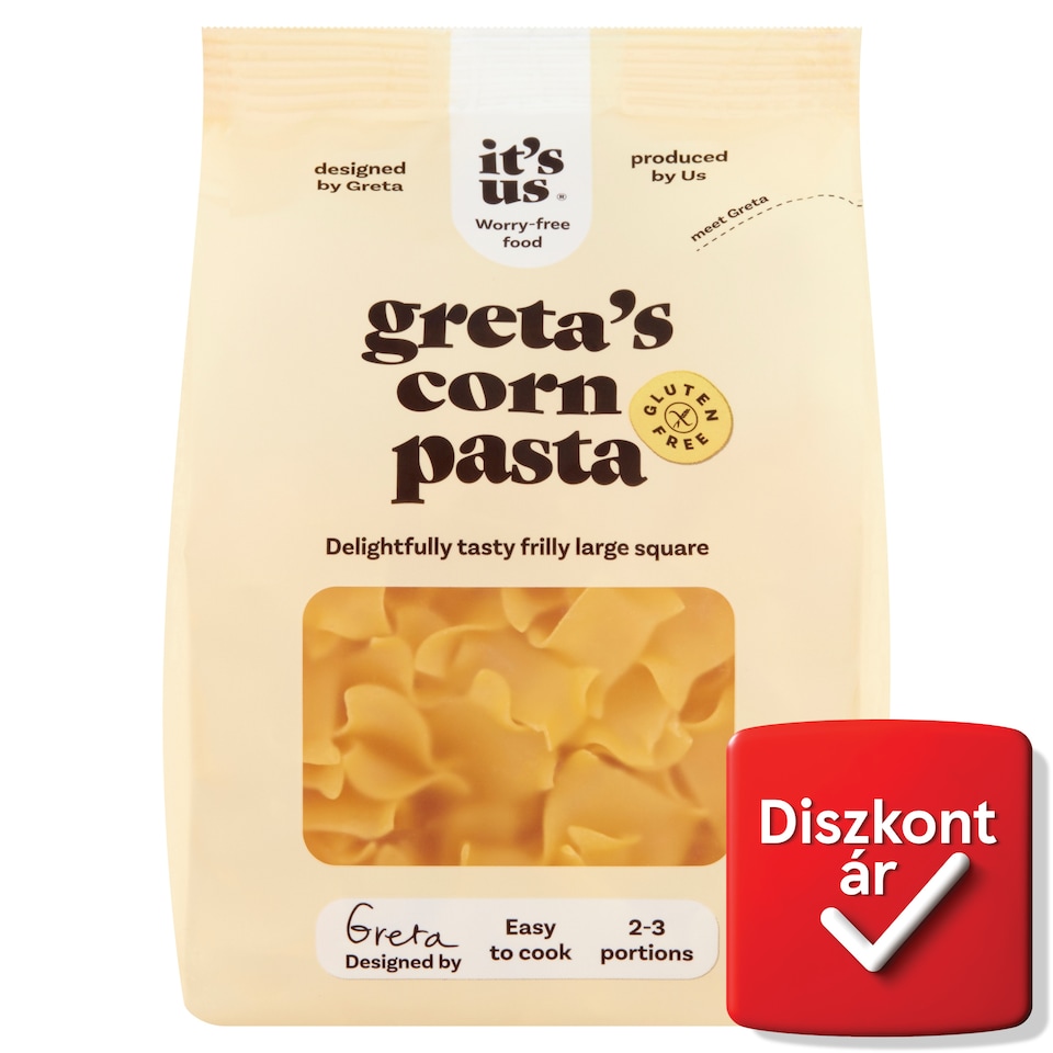 It's Us Fodros Kocka gluténmentes kukorica száraztészta 200 g  1. kép