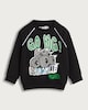 image 4 of Hot Wheels Cotton Rich Rhinomite Print Sweatshirt in Black