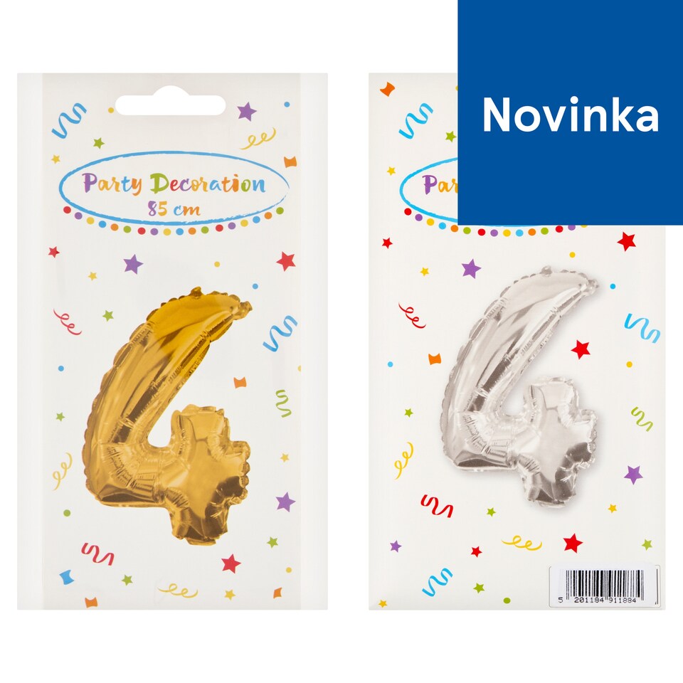 Decorata Party Number 4 Party Decoration 85 cm