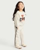 image 2 of F&F Girls Cotton Rich Cute Bear Sweatshirt and Joggers Set in Cream