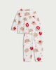 image 2 of F&F Baby Pure Cotton Pastry Print Revere Pyjama Set in White