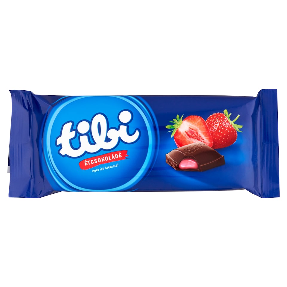 image 1 of Tibi Chocolate with Strawberry Flavoured Cream 90 g