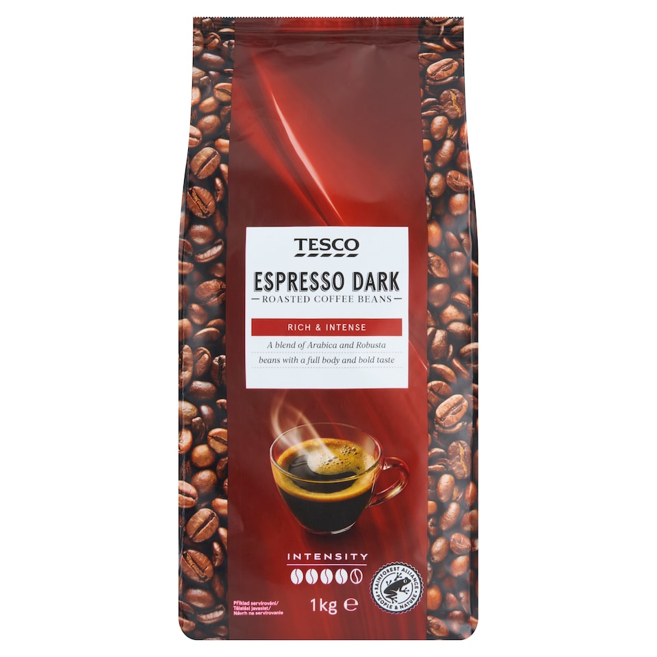 Tesco Espresso Dark Roasted Coffee Beans 1 kg