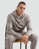 image 1 of The F&F Edit Cotton Rich Drawstring Hoodie in Brown