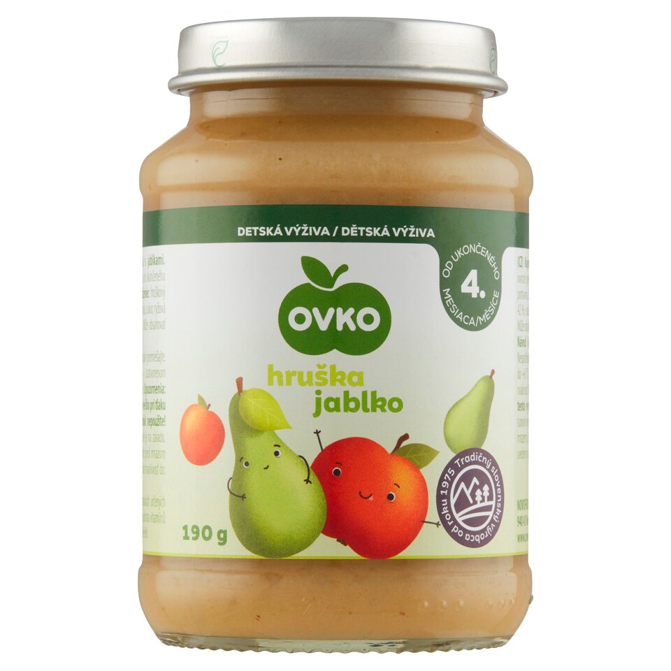 obrázok 1 z OVKO Dojčenská výživa hruška jablko 190 g
