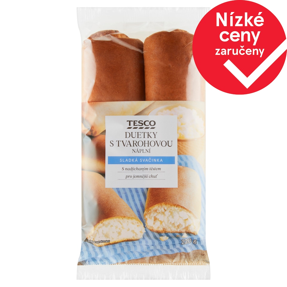 Tesco Duetky s tvarohovou náplní 220g