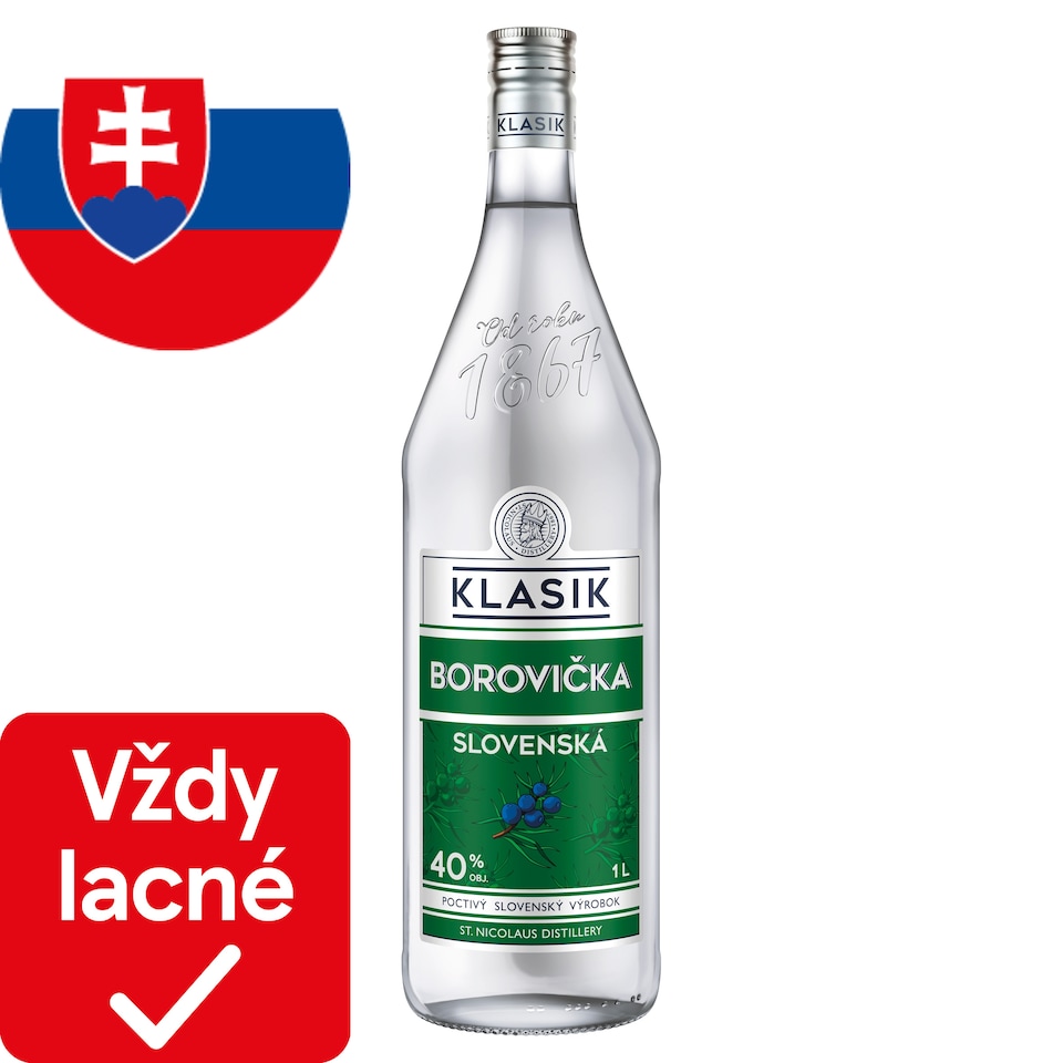 St. Nicolaus Klasik Slovak Juniper Spirit 40% 1 L