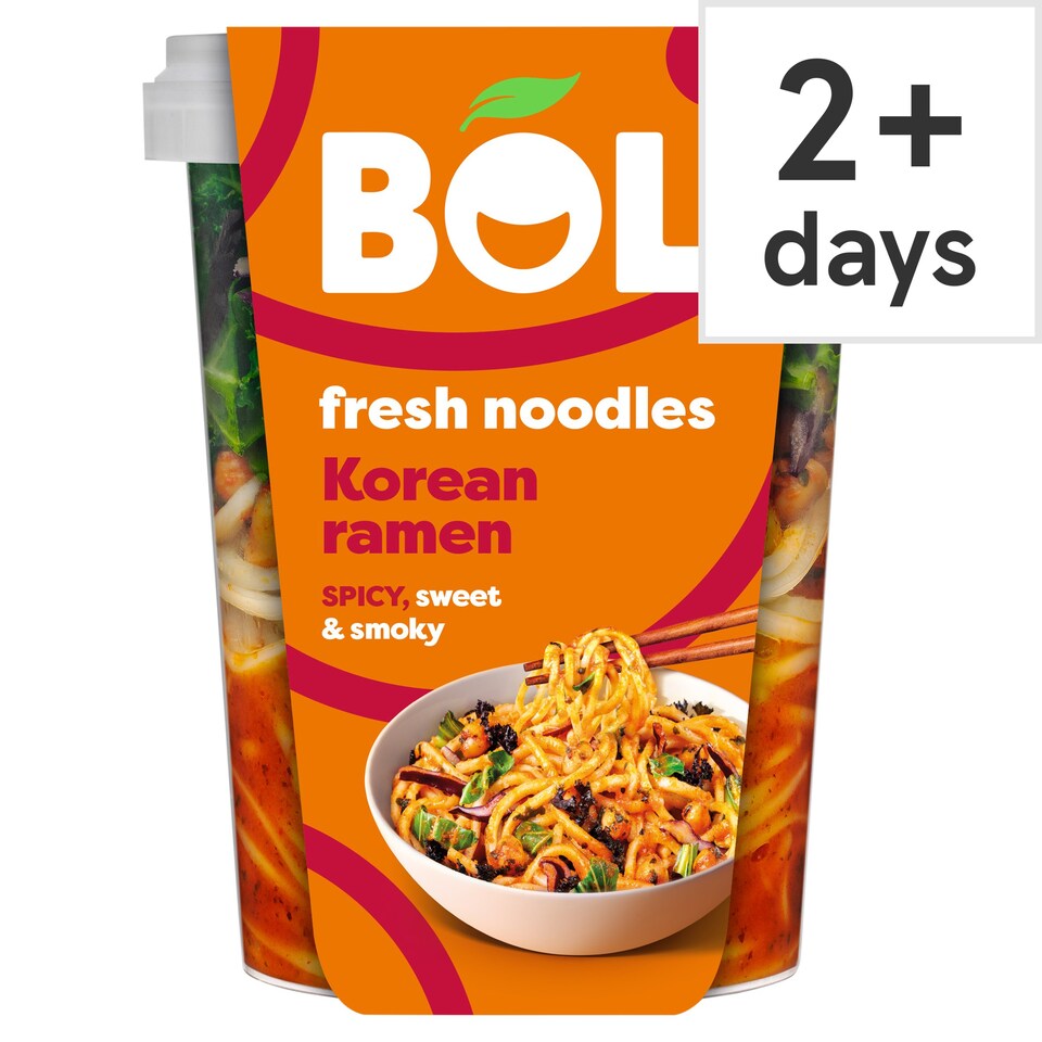 Bol Posh Noodles Korean Chilli Ramen 345G Tesco Groceries