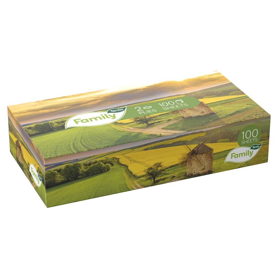 obrázok 1 z Tento Family Krabička s vreckovkami 2-vrstvové 100 ks