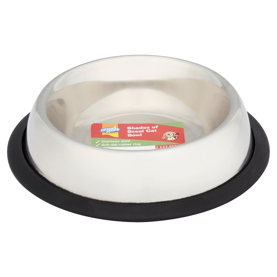 Good Girl Non Slip Cat Bowl - Shades of Steel