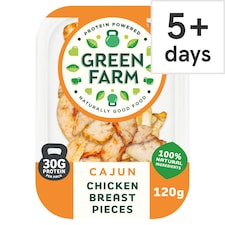 Green Farm Cajun Chicken Breast Pieces 120G