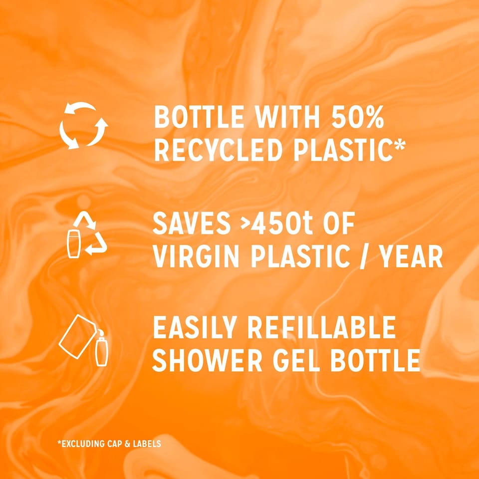 image 1 of Radox Mandarin & Apricot Feel Revived Shower Gel Body Wash 225ml