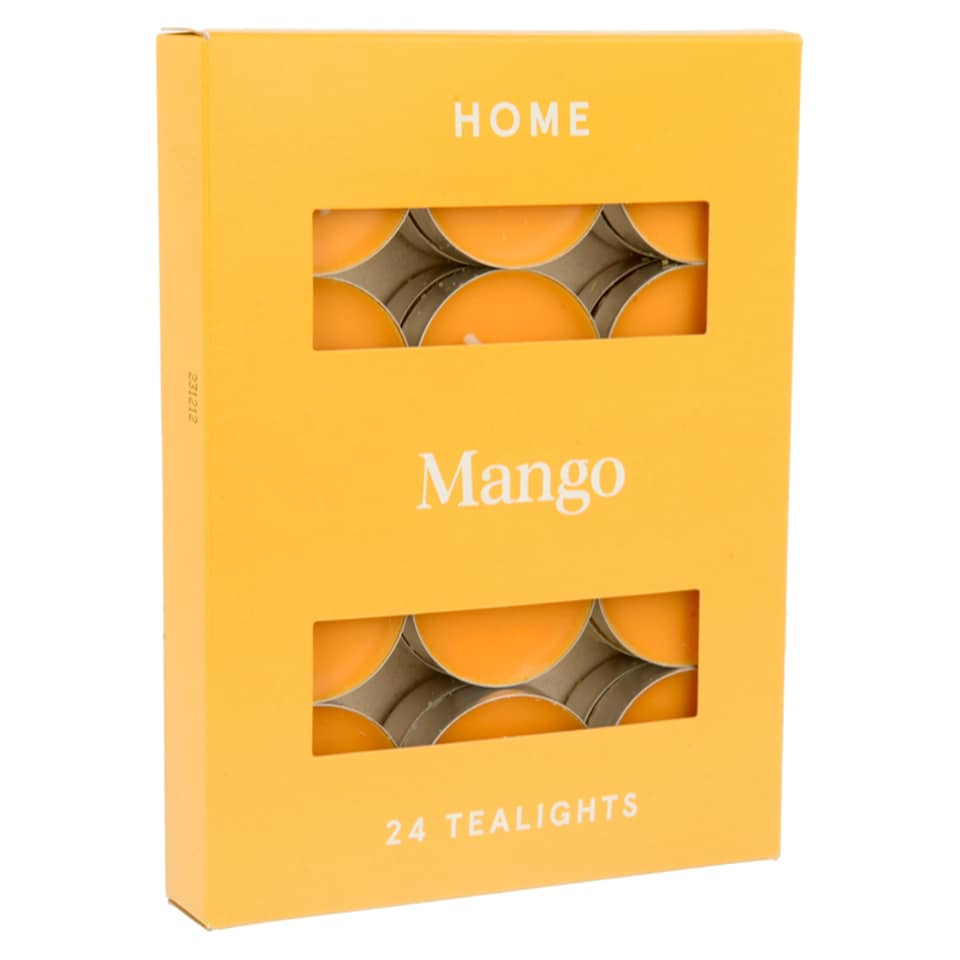 F&F Home Scented Tealights Mango 24 Pack