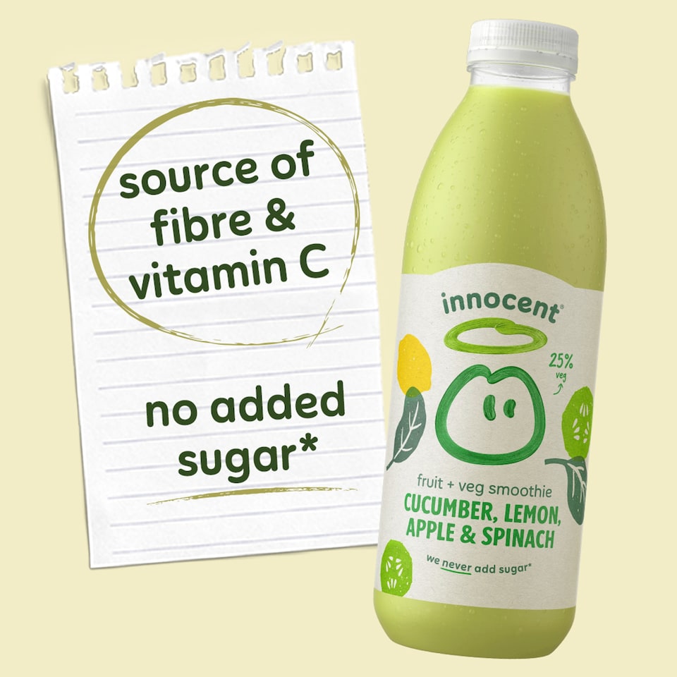 image 1 of innocent Cucumber, Apple, Lemon and Spinach Smoothie 750ml