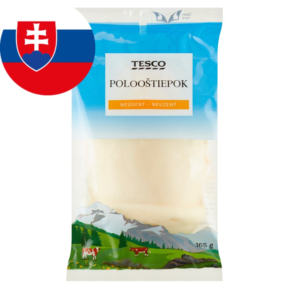 Tesco Polooštiepok Un-Smoked 165 g