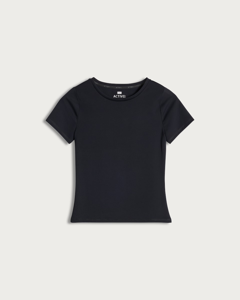image 1 of F&F Active Short Sleeved T-Shirt in Black
