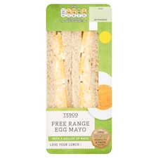 Tesco Free Range Egg Mayonnaise Sandwich