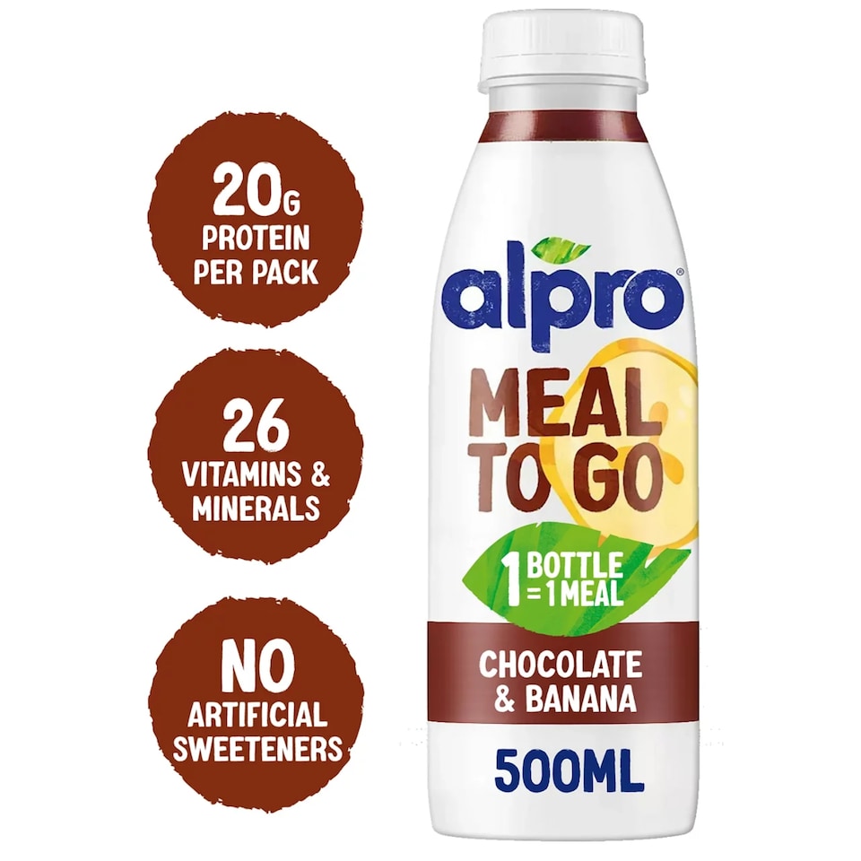image 1 of Alpro Meal To Go Chocolate & Banana Flavour Drink 500ml