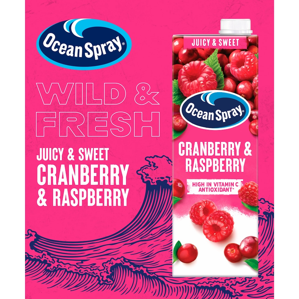 image 1 of Ocean Spray Cranberry & Raspberry Juice Drink 1 Litre