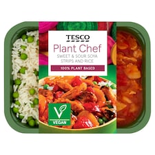 Tesco Plant Chef Sweet & Sour Soya Strips 400G
