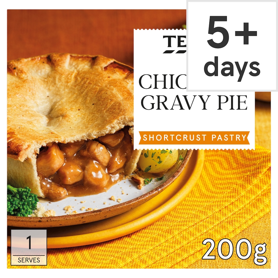 Tesco Chicken & Gravy Shortcrust Pie 200G