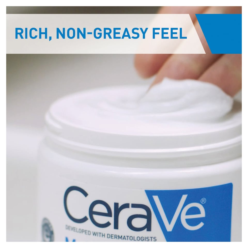 image 1 of CeraVe Moisturising Cream Tube with 3 Essential Ceramides & Hyaluronic Acids for Dry to Very Dry Skin 177ml